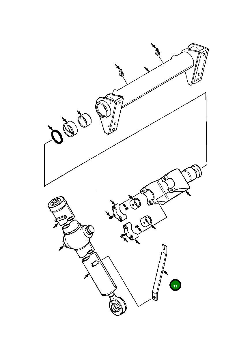 Подвесная штанга цилиндра 712 523 C1 Komatsu