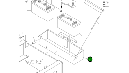 Ящик аккумулятора в сборе 416-06-24150 Komatsu