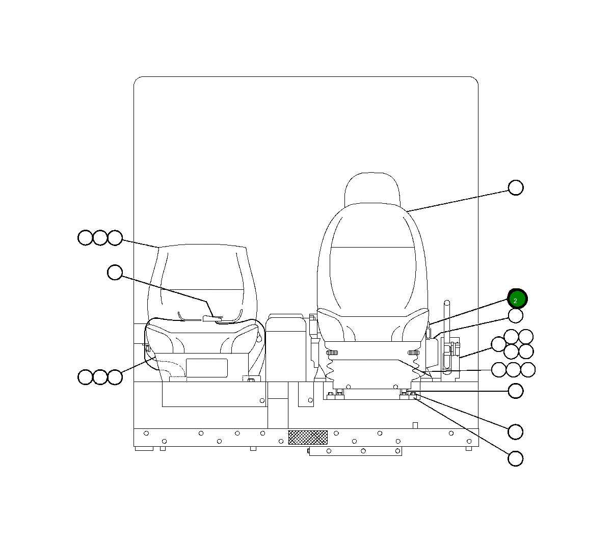 Ремень сиденья, инерционный PC0564 Komatsu