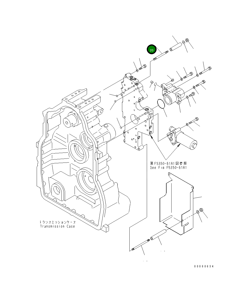 Шпилька 425-15-25880 Komatsu