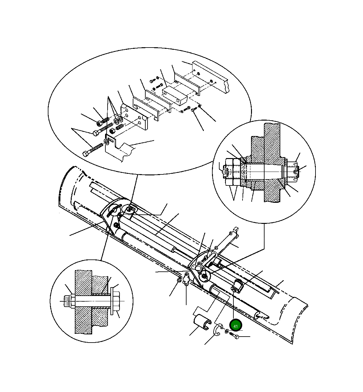 Стопорная гайка 1285 859 H1 Komatsu