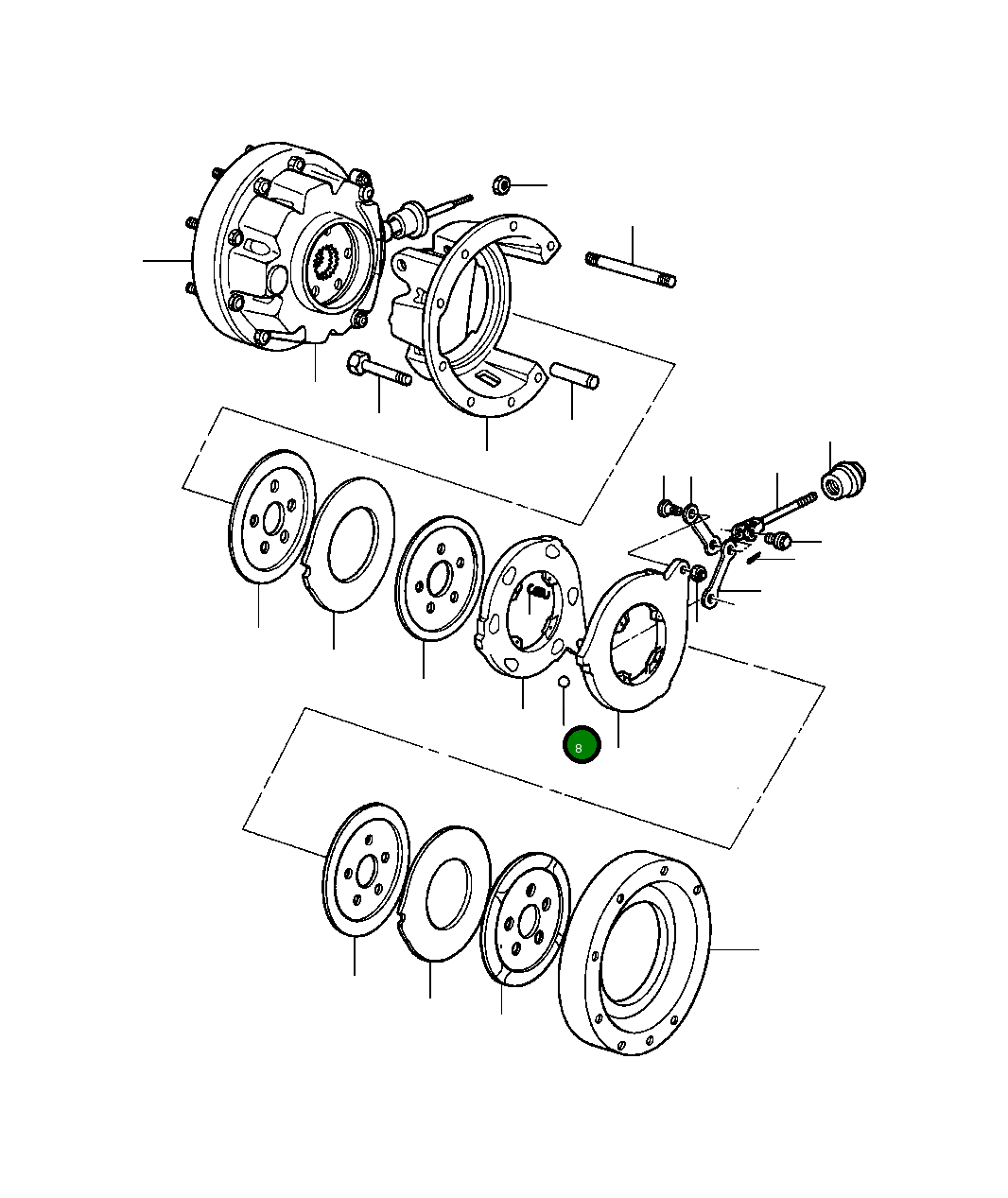 Шарик приводного диска 1431 019 H1 Komatsu
