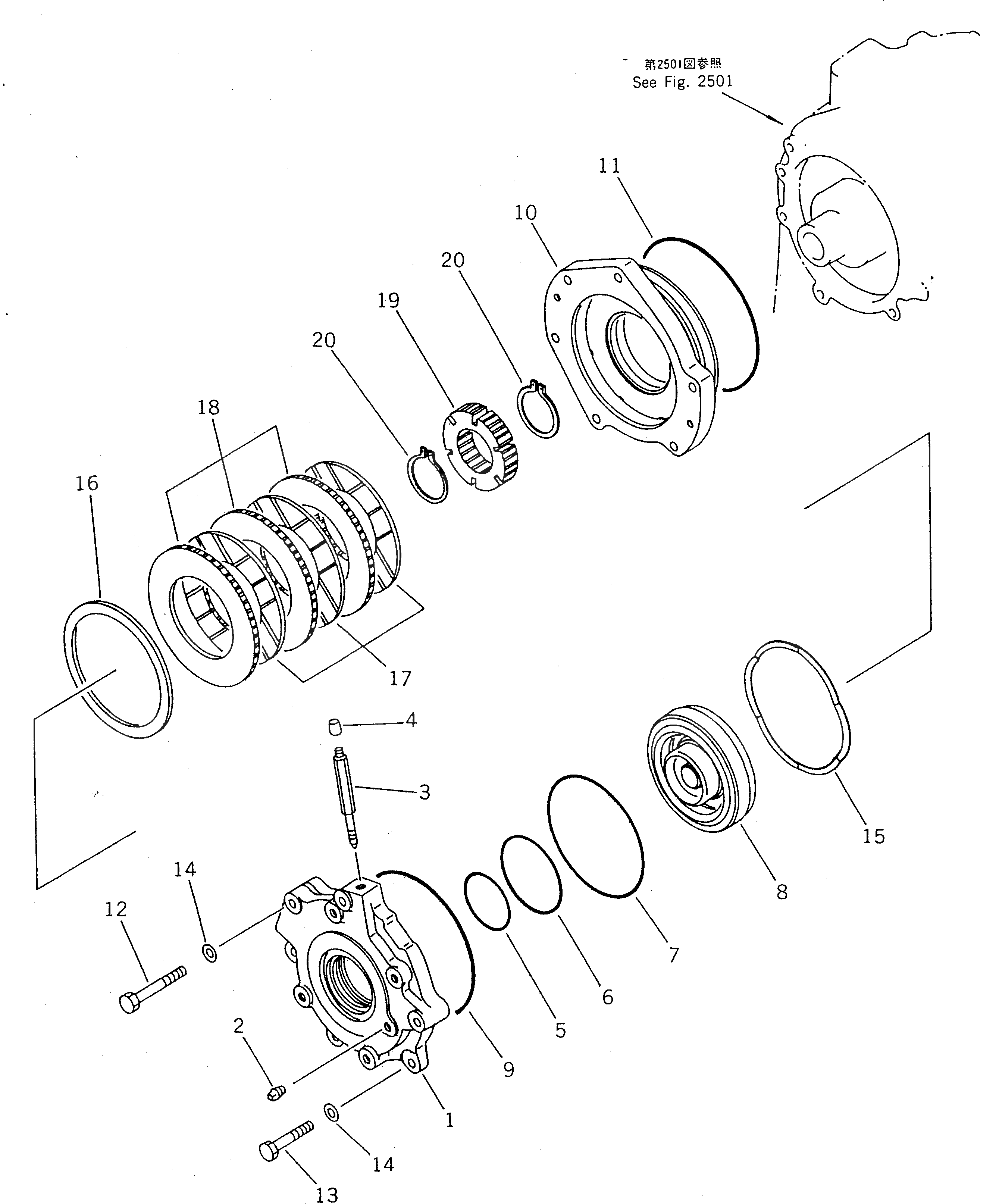 Штуцер прокачки 363-43-28160 Komatsu