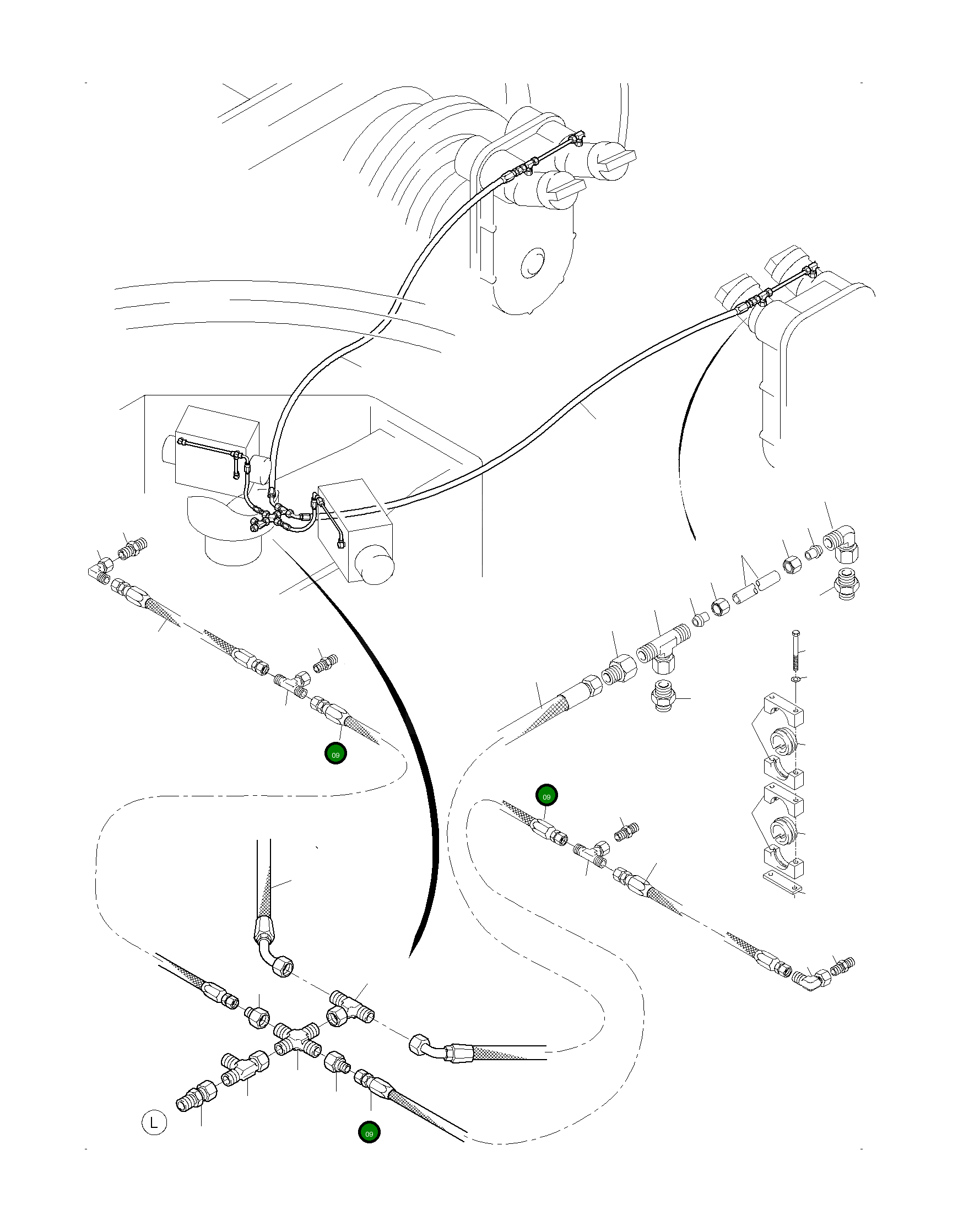 Шланг в сборе DN 10x350 512 604 98 Komatsu