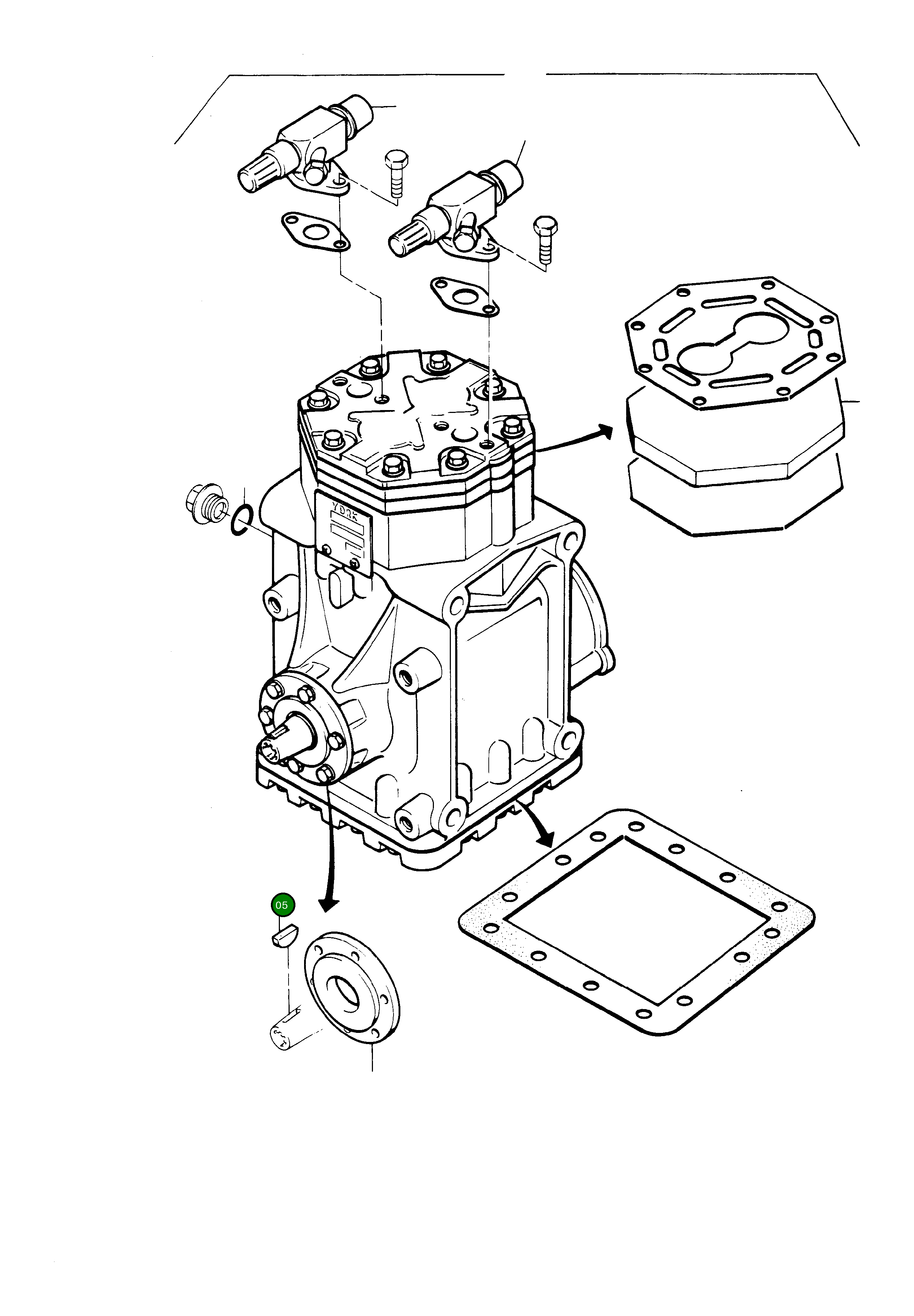 Шпонка призматическая 695 508 73 Komatsu