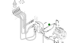 Шланг 1/4. 260L 2184-1045D210 Komatsu