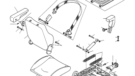 Сиденье 4240920M91 Komatsu