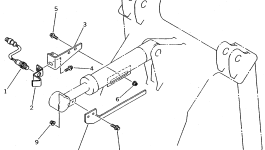 Штанга (для лесного захвата) 415-883-1210 Komatsu