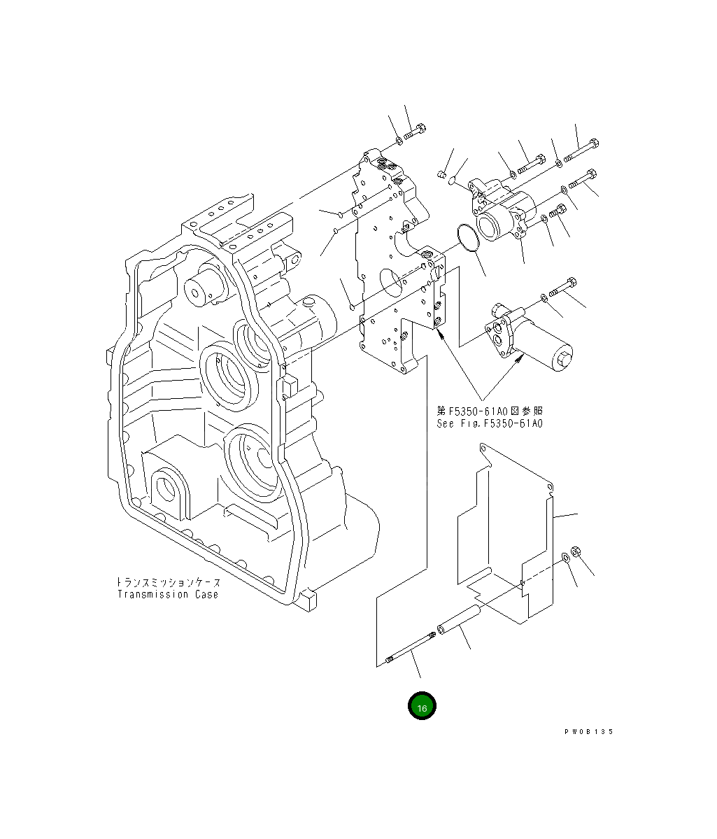Шпилька 561-15-55940 Komatsu