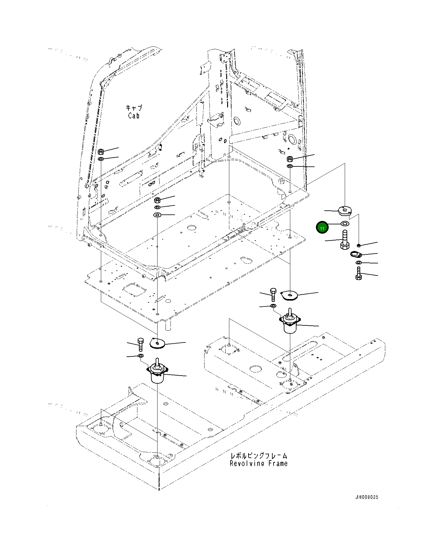Шайба 0164333080 Komatsu