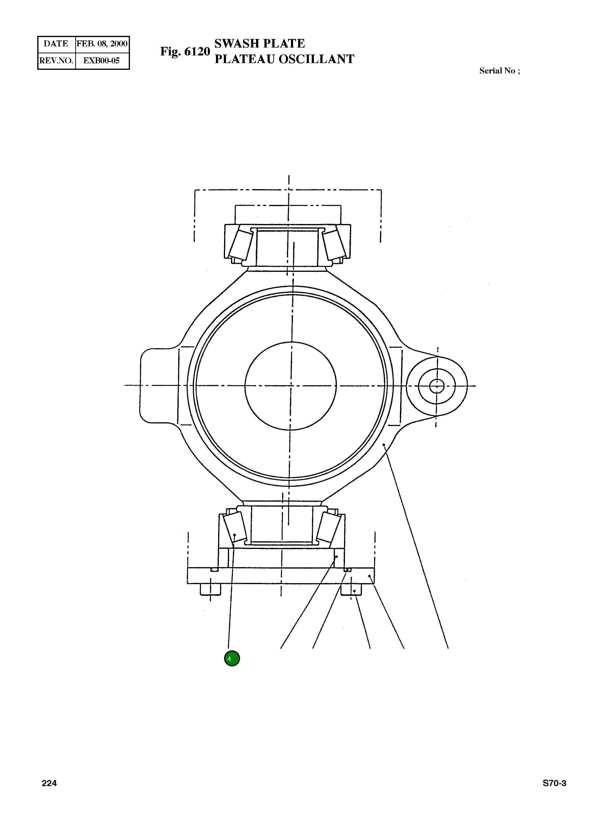 Подшипник 32206JR 1100380283 Komatsu
