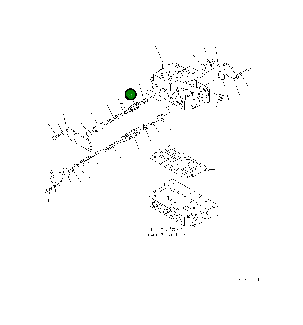 Клапан 17A-15-15240 Komatsu