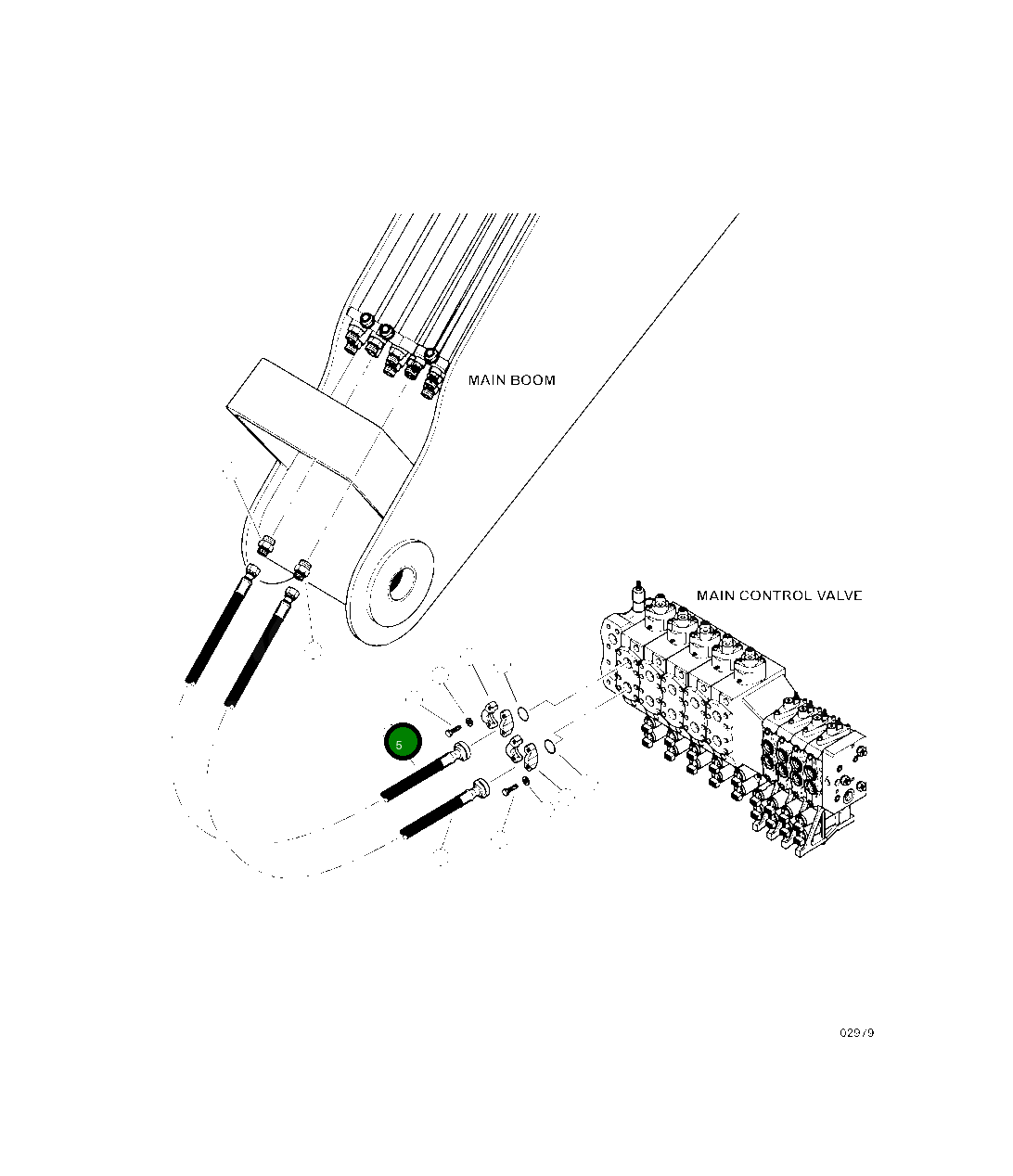 Шланг в сборе (4073 12-12OS-16FS) 21140KF Komatsu
