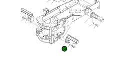 Левая штанга 421-S13-2211 Komatsu
