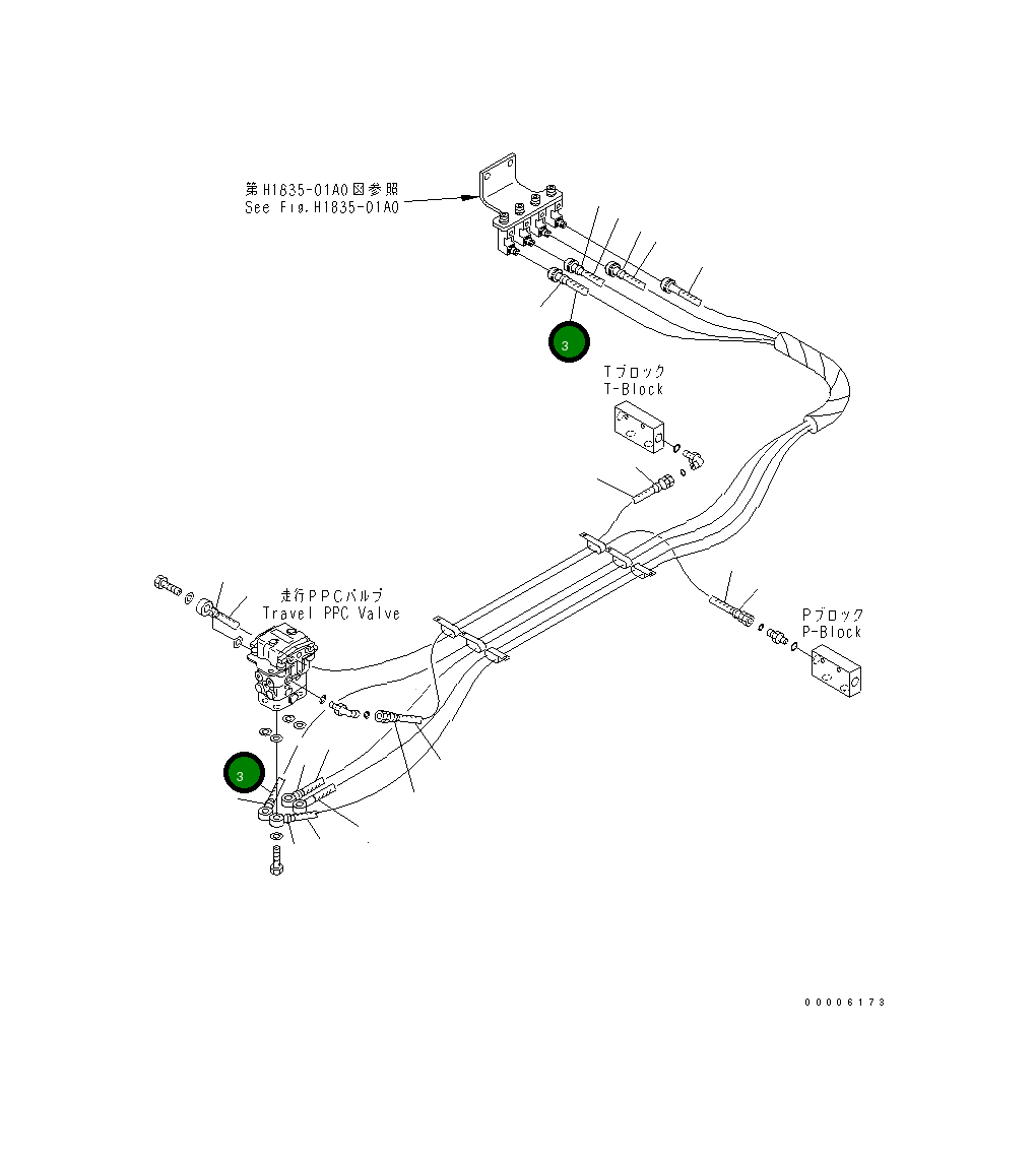 Шланг 2700MM 209-64-16710 Komatsu