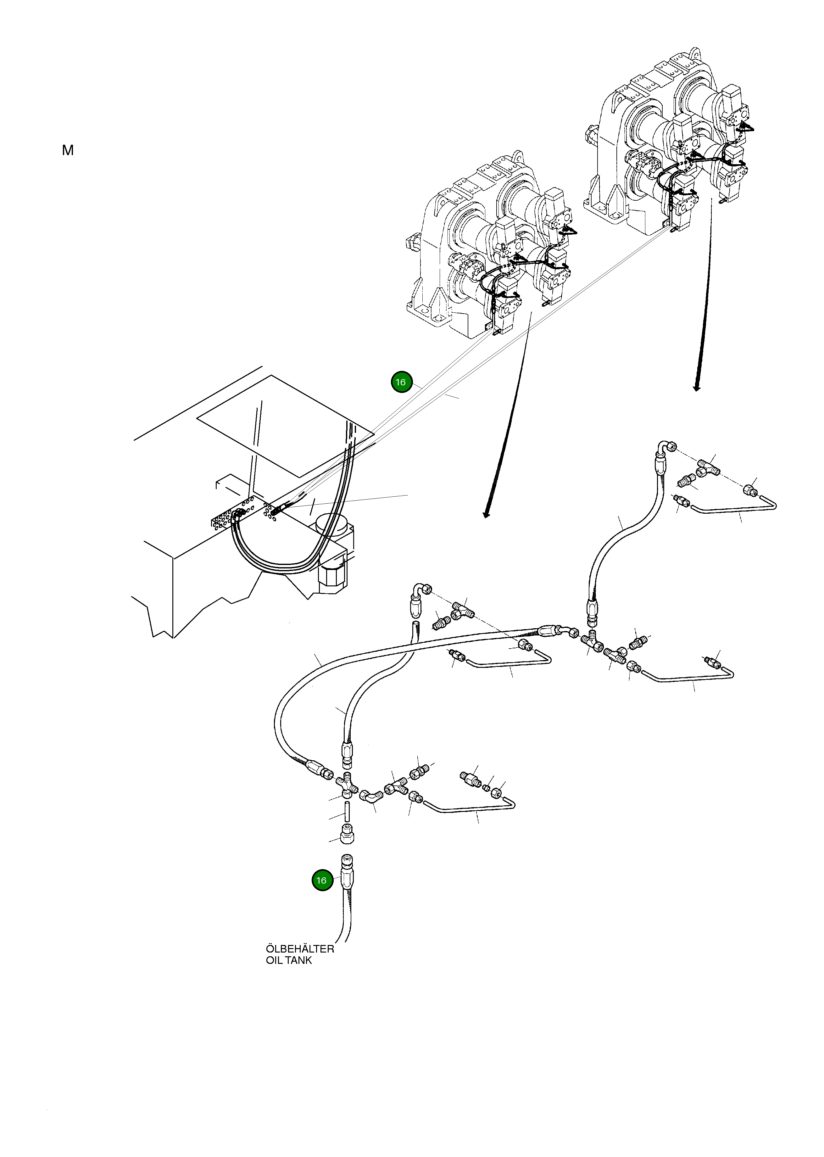 Шланг в сборе DN 25x4800 513 213 98 Komatsu