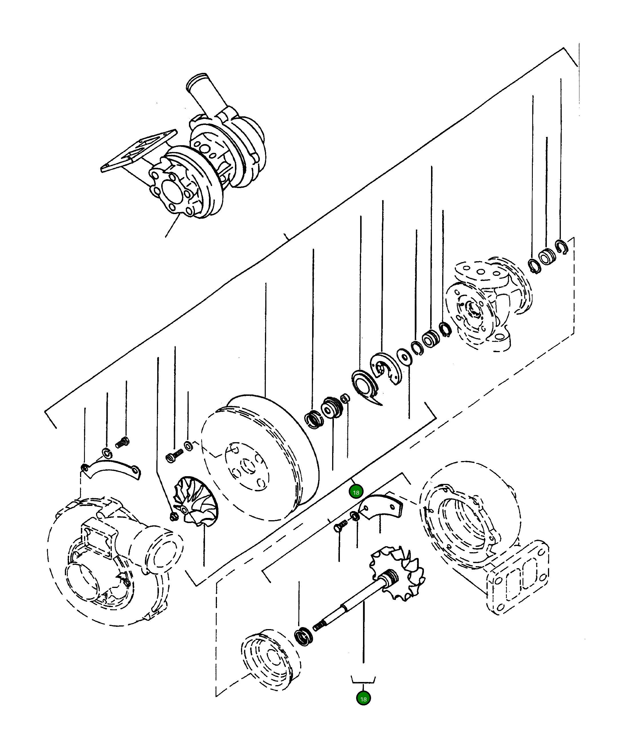 Ремкомплект 3230231M91 Komatsu