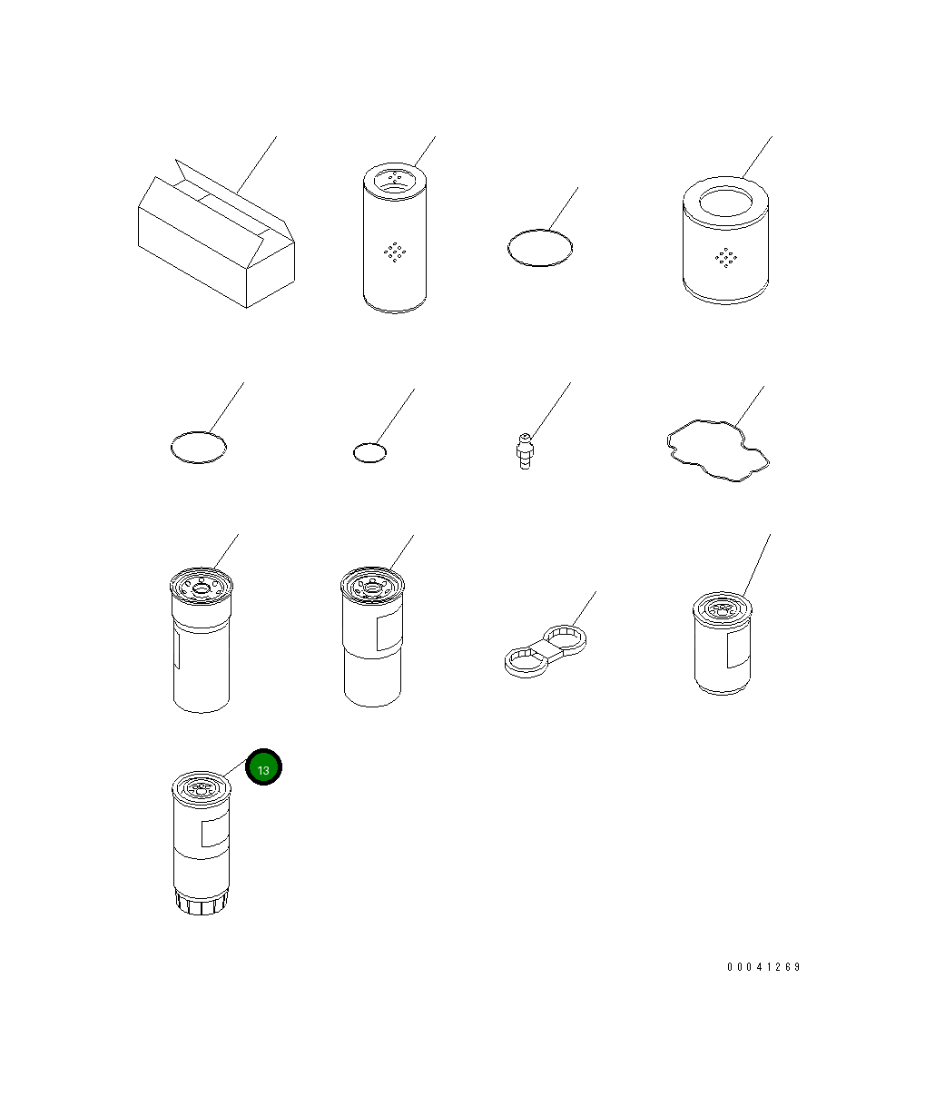 Фильтр в сборе 600-311-3400 Komatsu