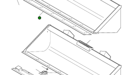 Отвал L=1880 мм (опция) 37C-70-12310 Komatsu
