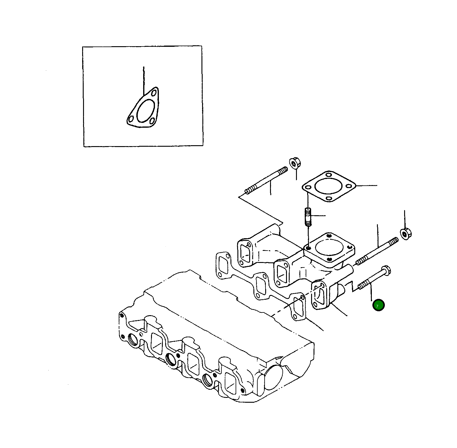 Шпилька YMR000573 Komatsu