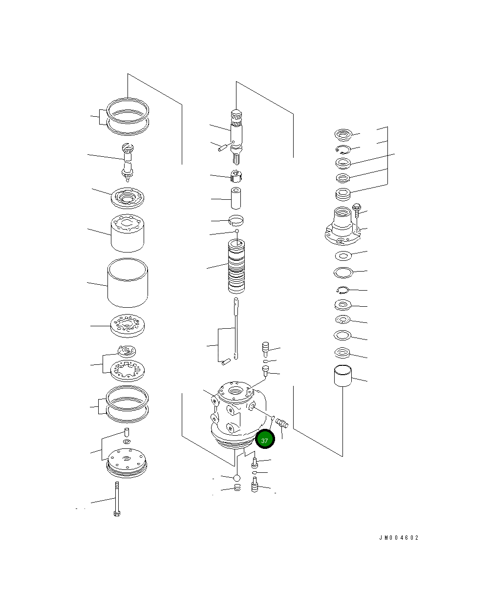 Комплект уплотнений 561-40-05200 Komatsu