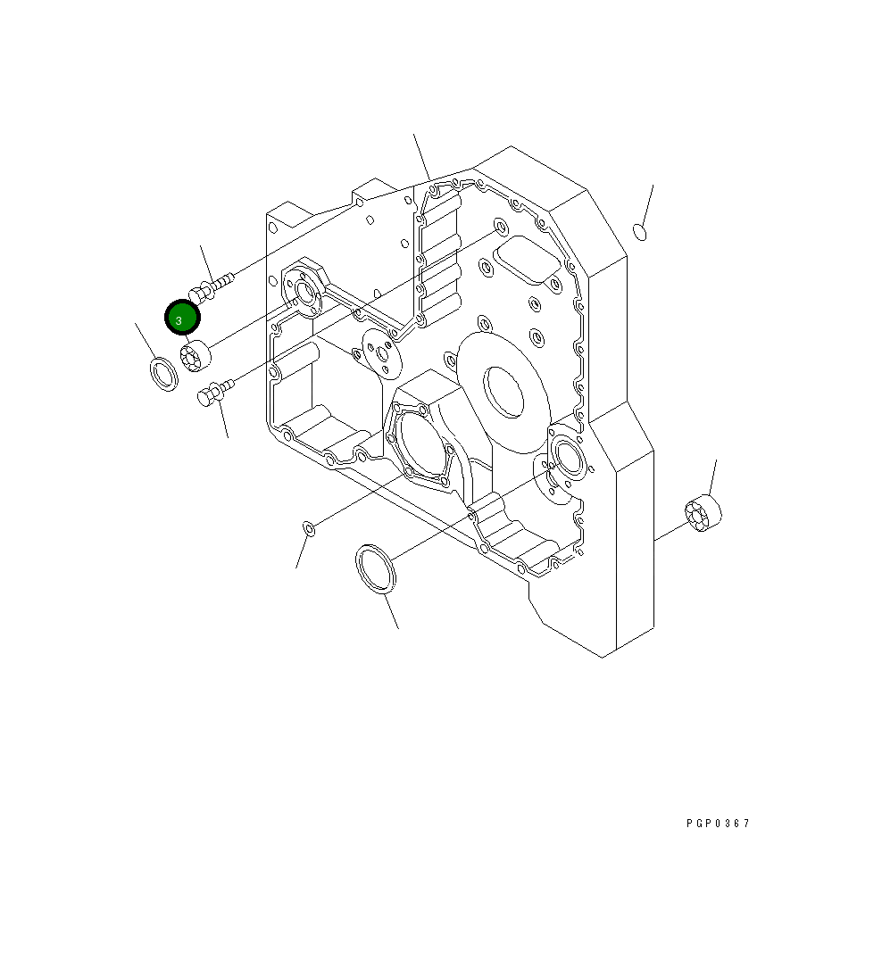 Игольчатый подшипник CU3893913 Komatsu