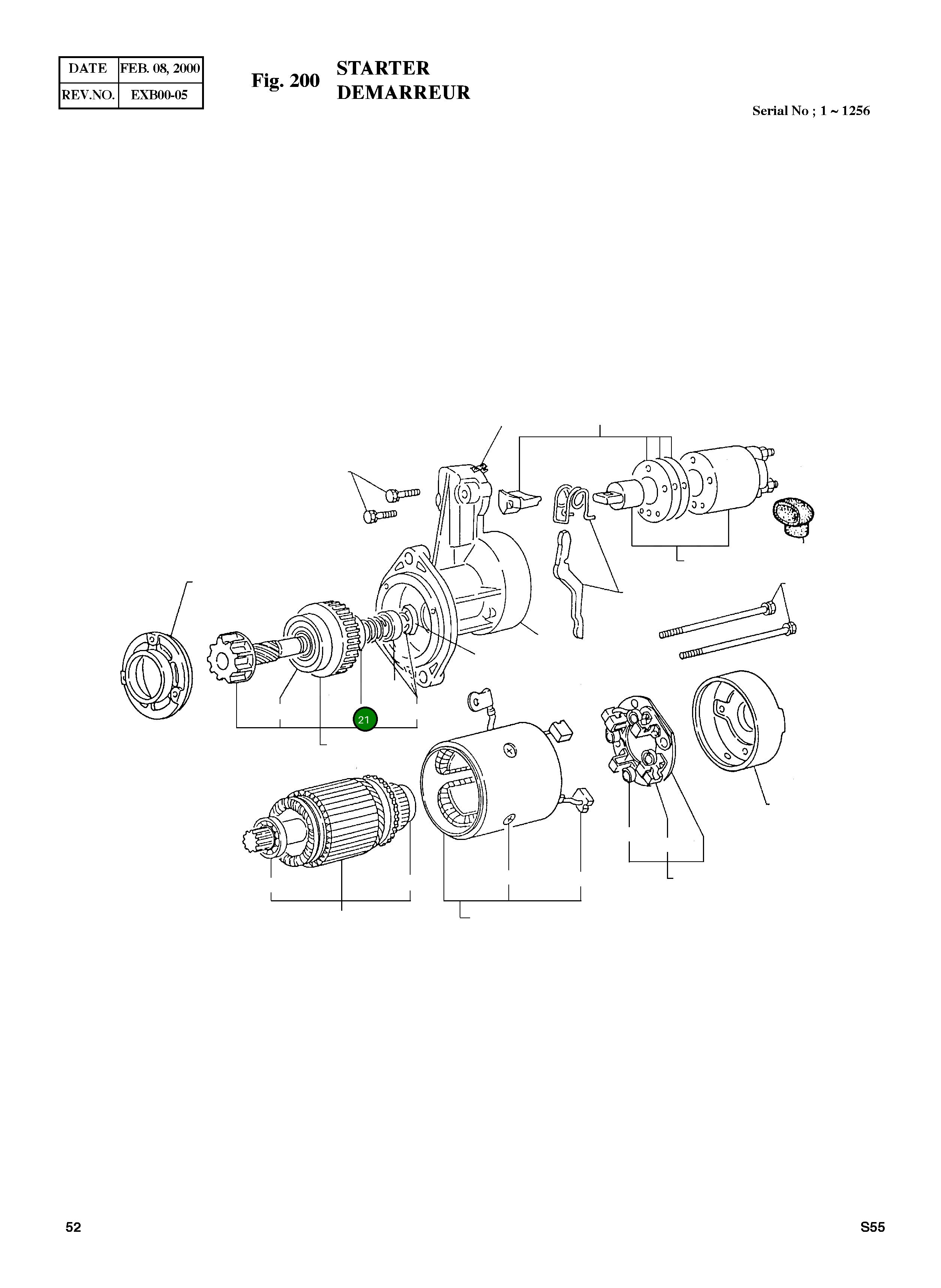 Шариковый подшипник (3) 894228-4480 Komatsu