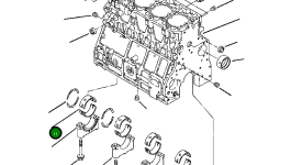 Подшипник -0,25 мм YM12390002870 Komatsu
