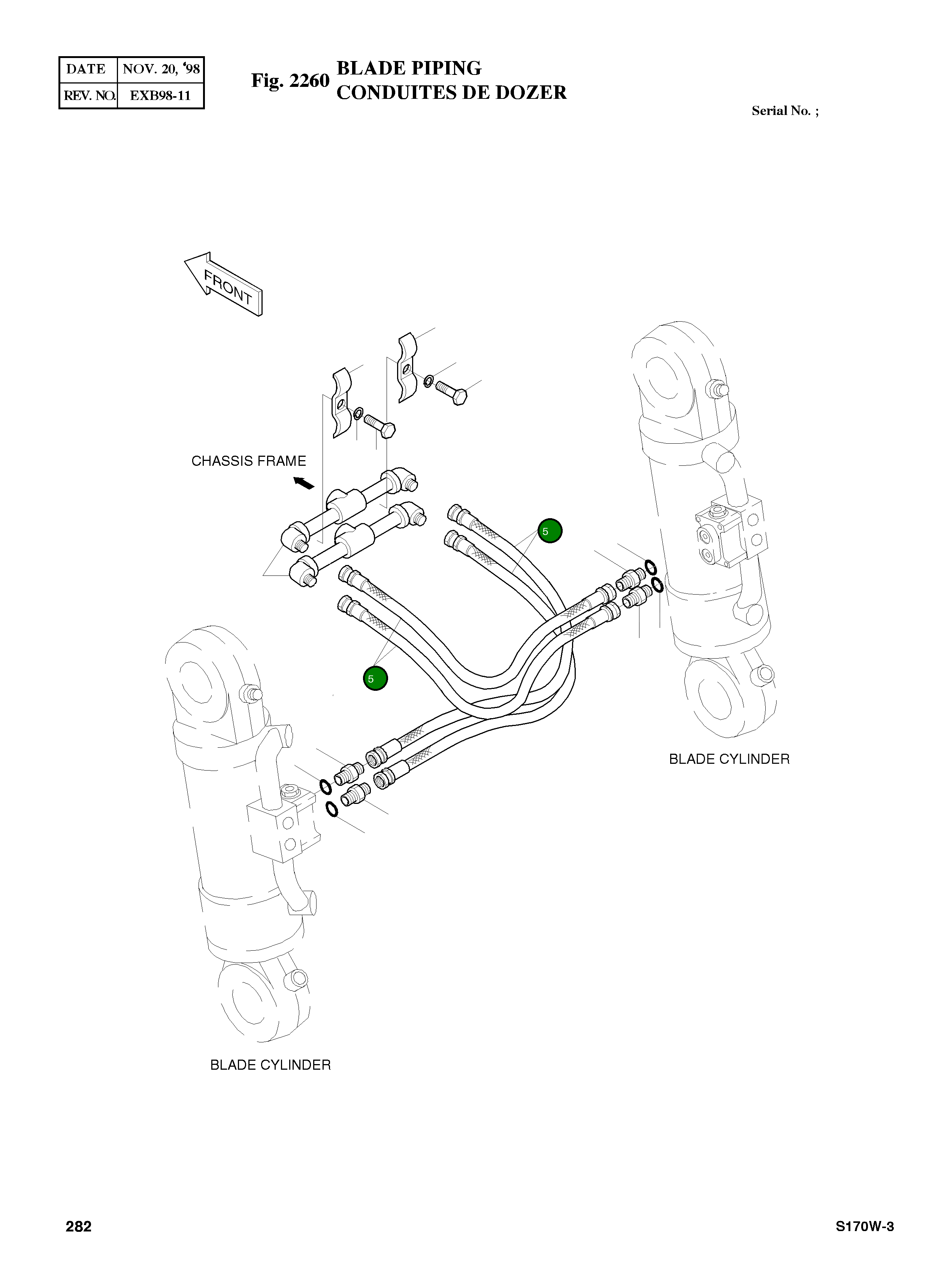 Шланг PF1/2-630L 2184-1054D15 Komatsu