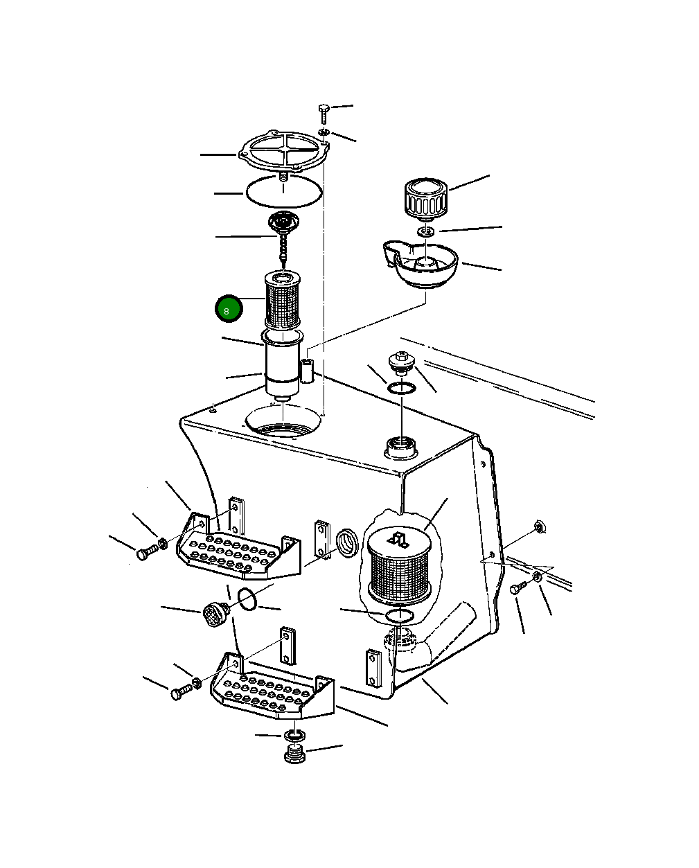 Фильтр картриджный 2938-60-1240 Komatsu