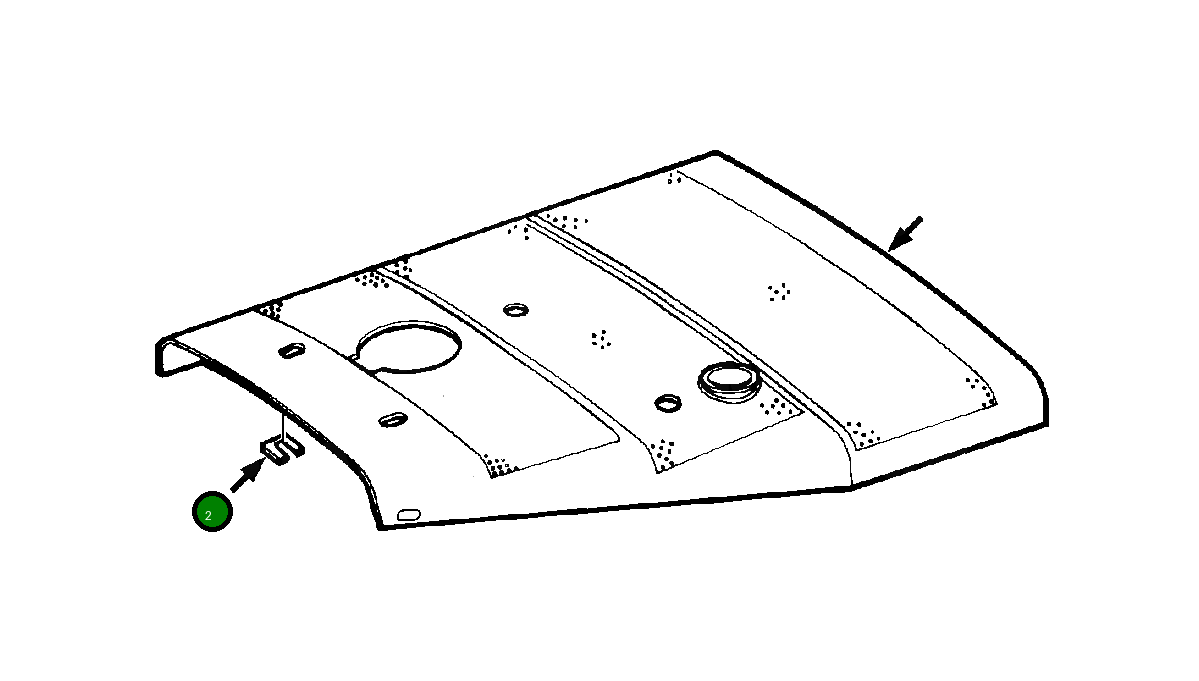 Проставка штанги 736 984 C1 Komatsu