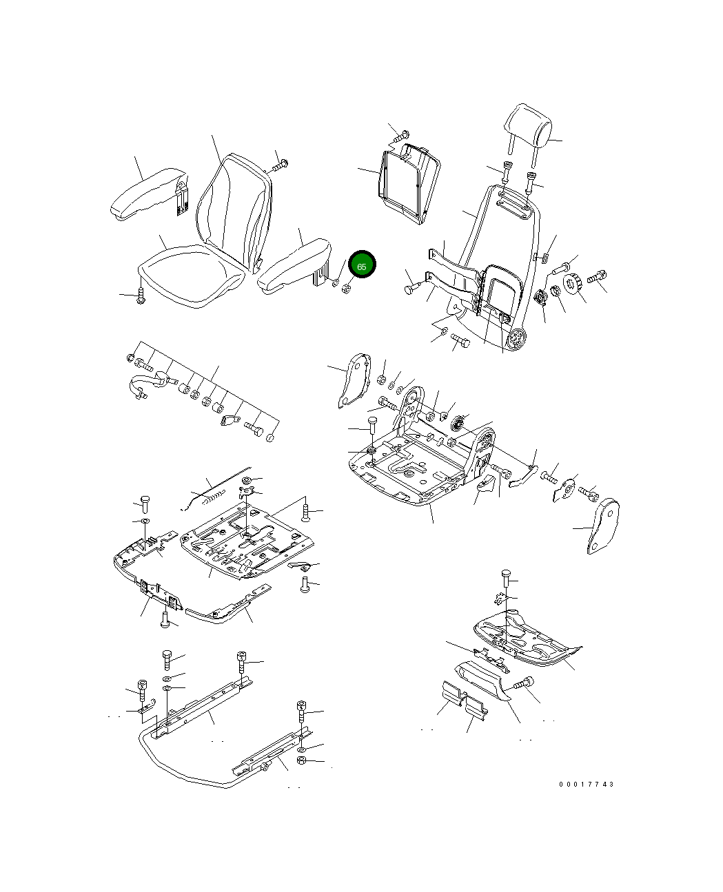 Гайка 20K-57-31370 Komatsu
