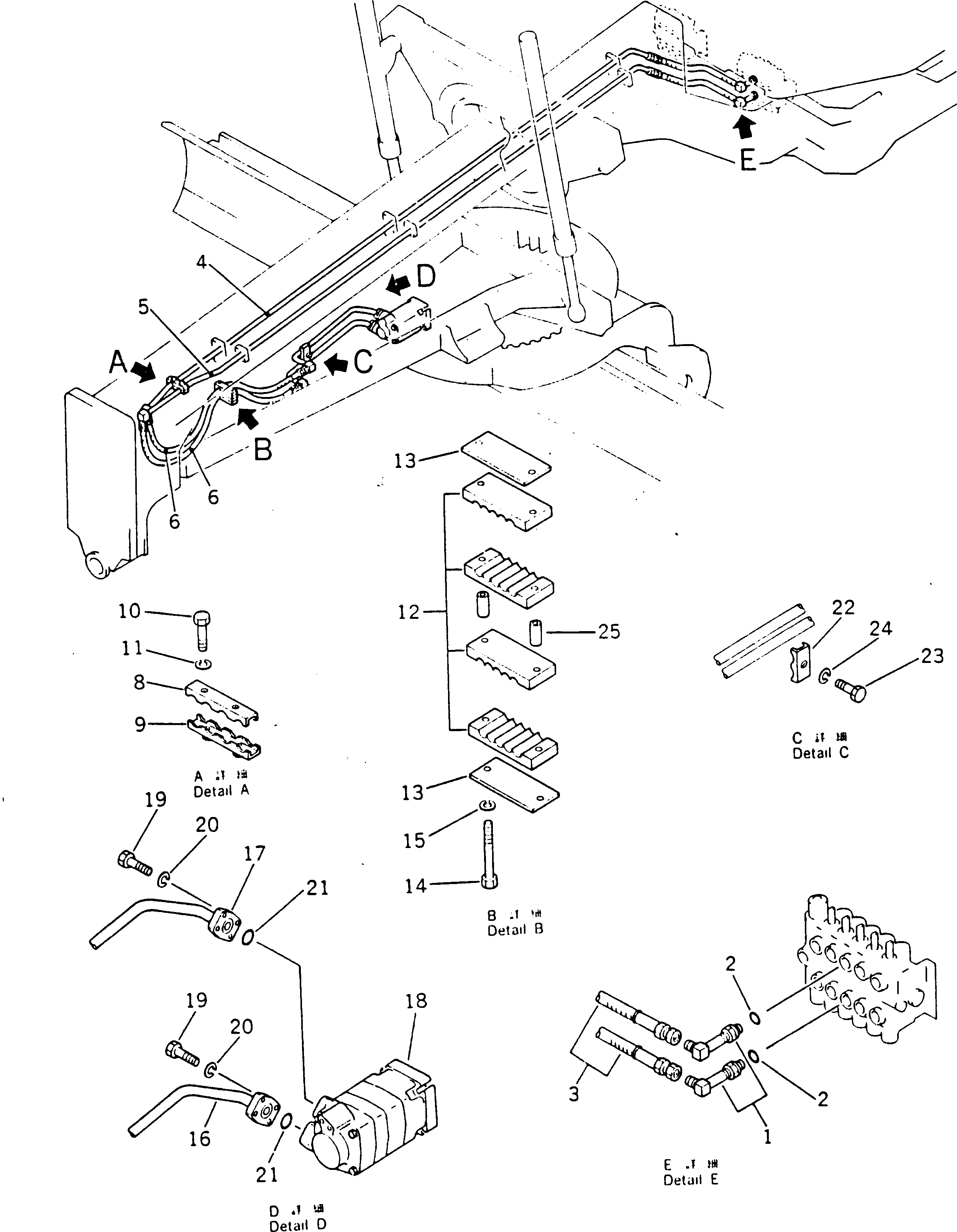 Трубка 233-60-24171 Komatsu