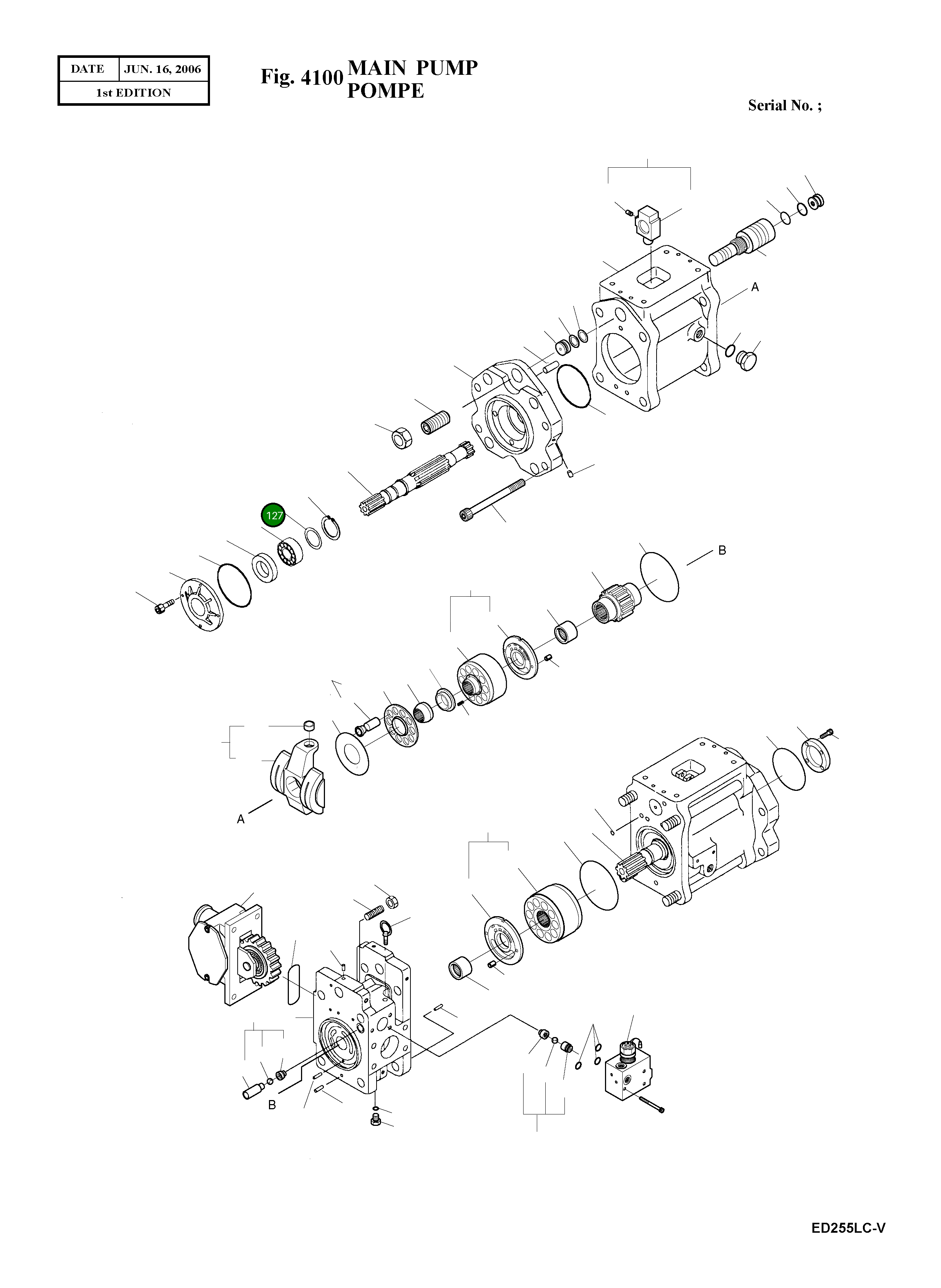 Проставка подшипника 113784A Komatsu
