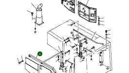 Левая штанга 425-54-A2710 Komatsu