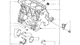 Упорный подшипник +0,25 мм YMR000163 Komatsu