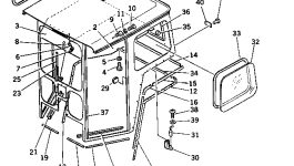 Кабина 232-855-1110 Komatsu