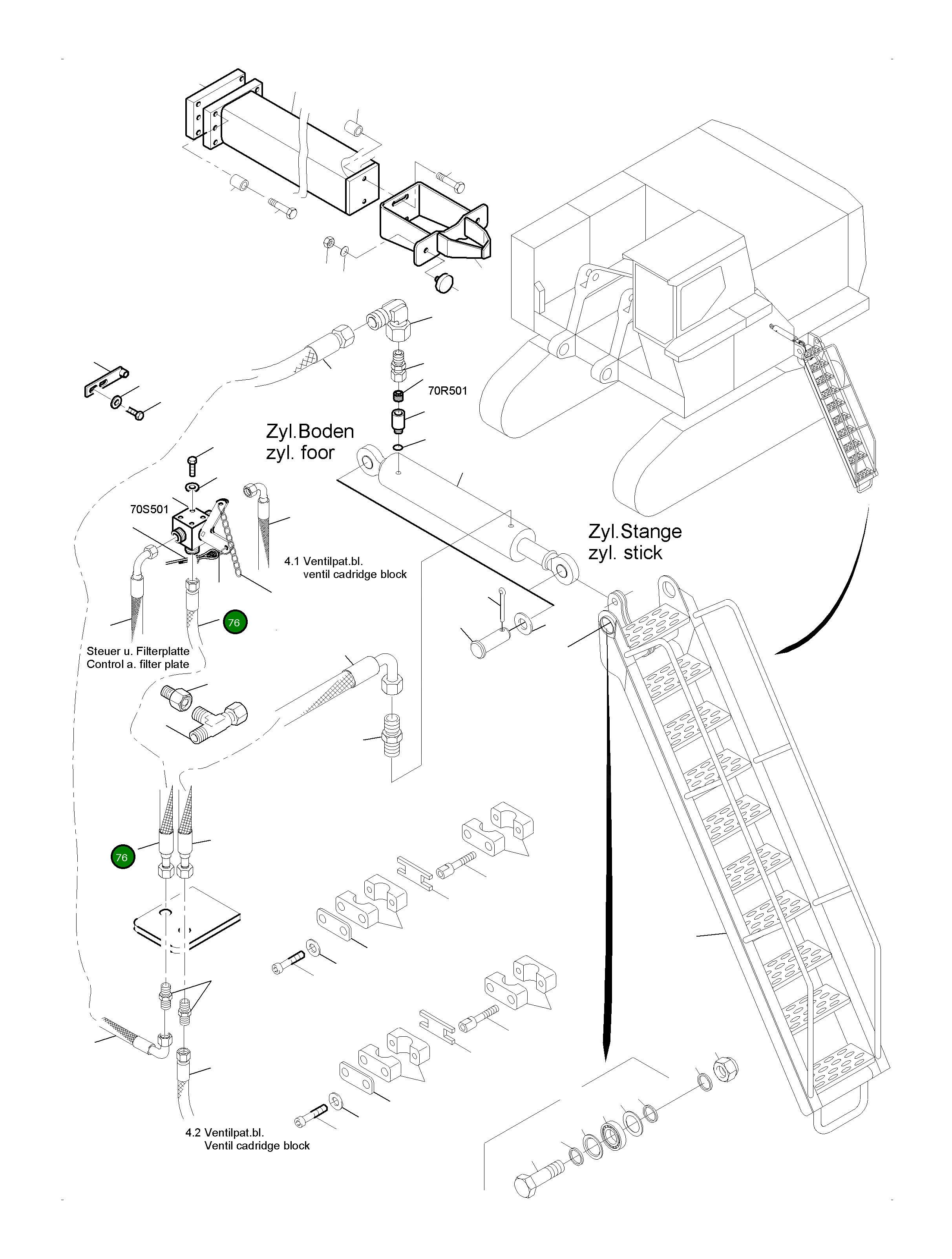 Шланг в сборе DN 10x3400 519 702 98 Komatsu