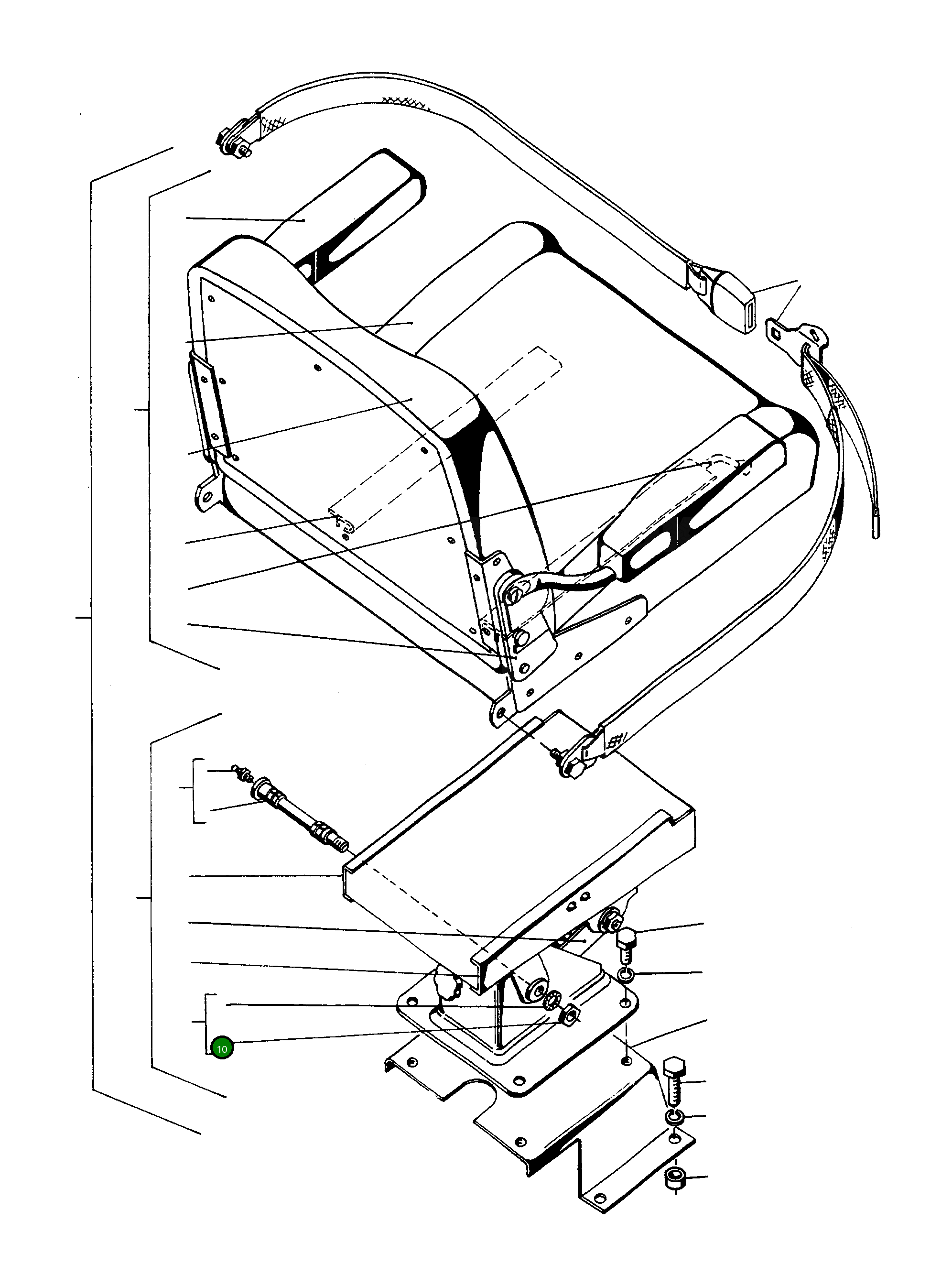 Гайка 2962459M1 Komatsu