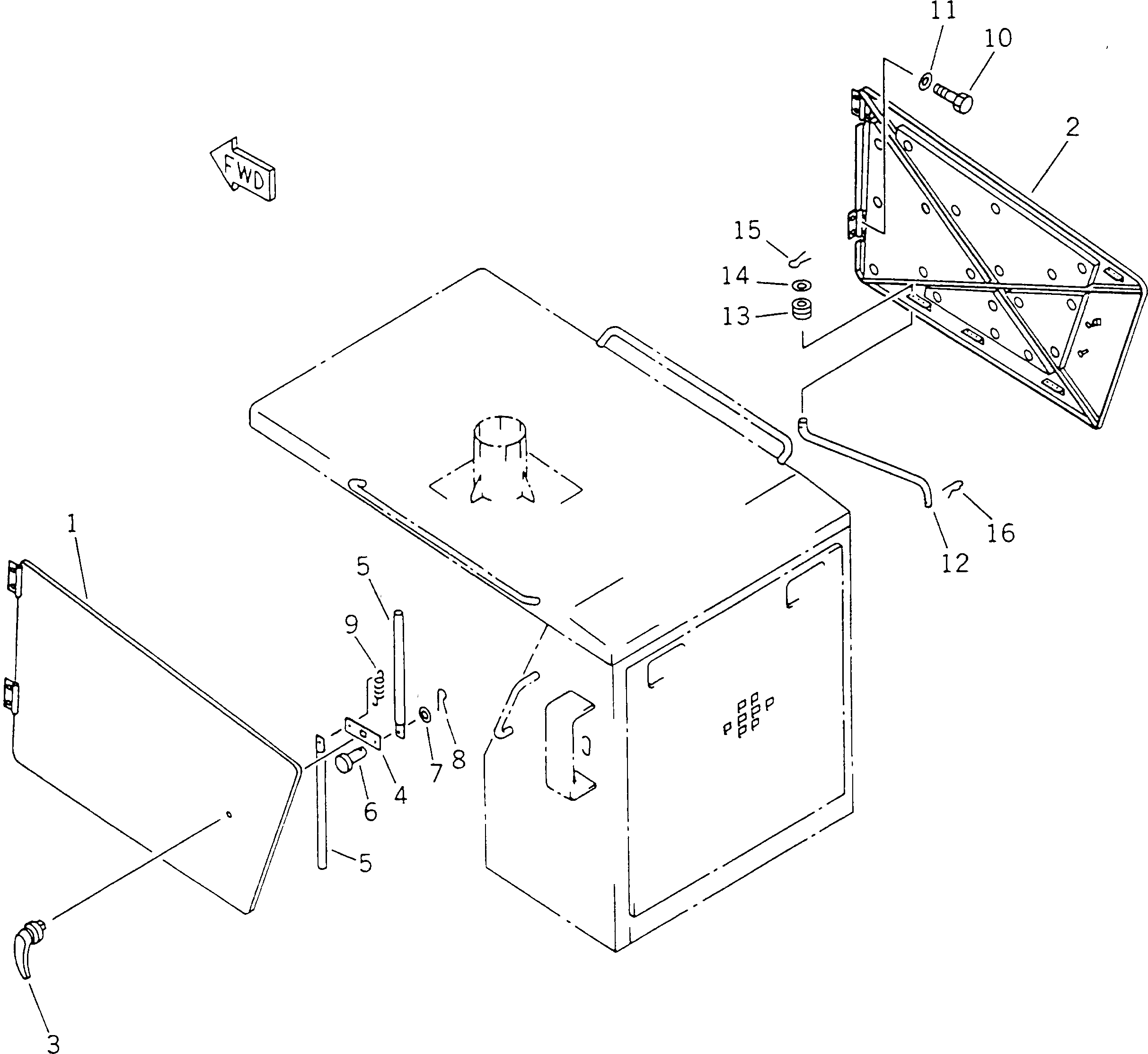 Штанга 23B-54-15630 Komatsu