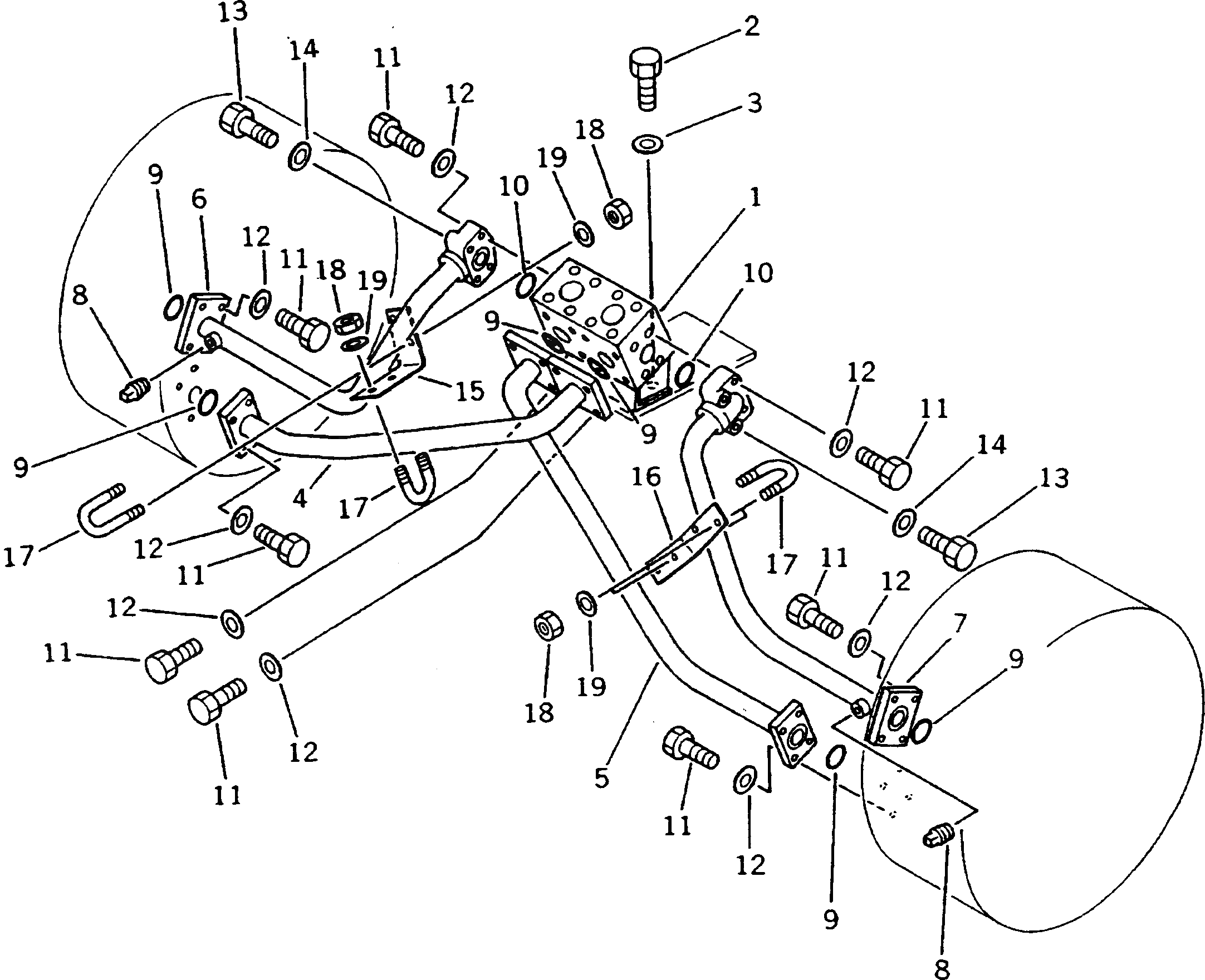 Кронштейн 567-61-42570 Komatsu
