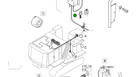 Элемент аккумулятора 794 586 73 Komatsu