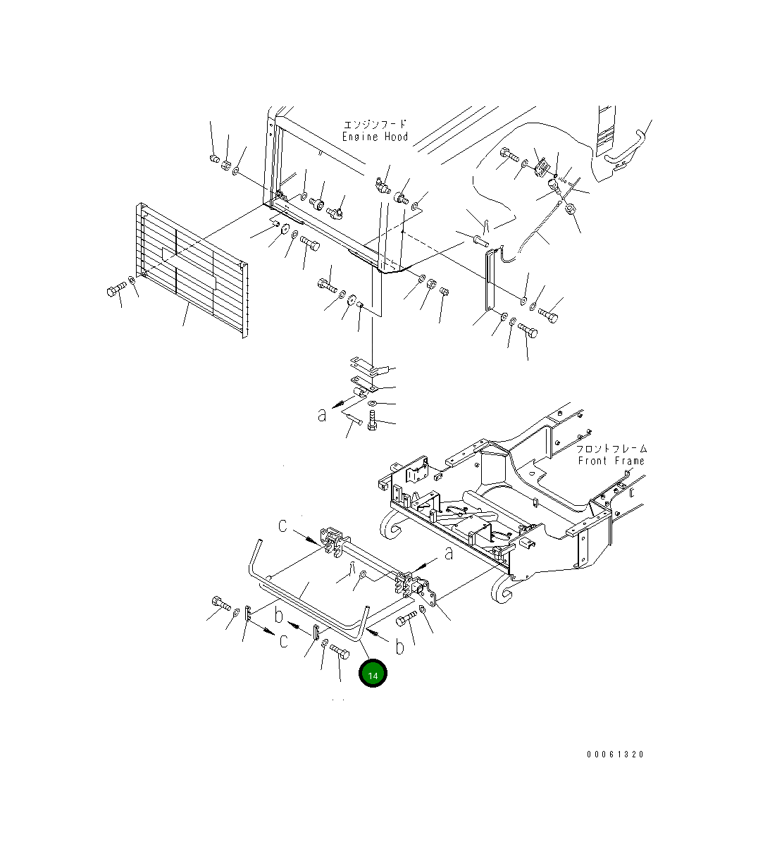 Штанга 56D-54-21250 Komatsu