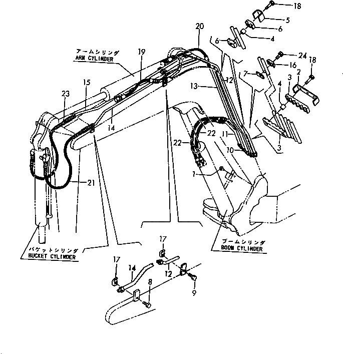 Шланг YM172175-78260 Komatsu