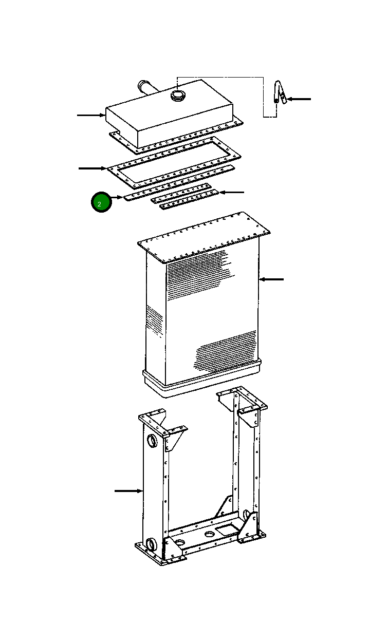 Резьбовая штанга верхнего бака 630 495 C1 Komatsu