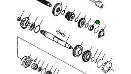 Подшипник шлицевого вала (передний) 327 429 R92 Komatsu