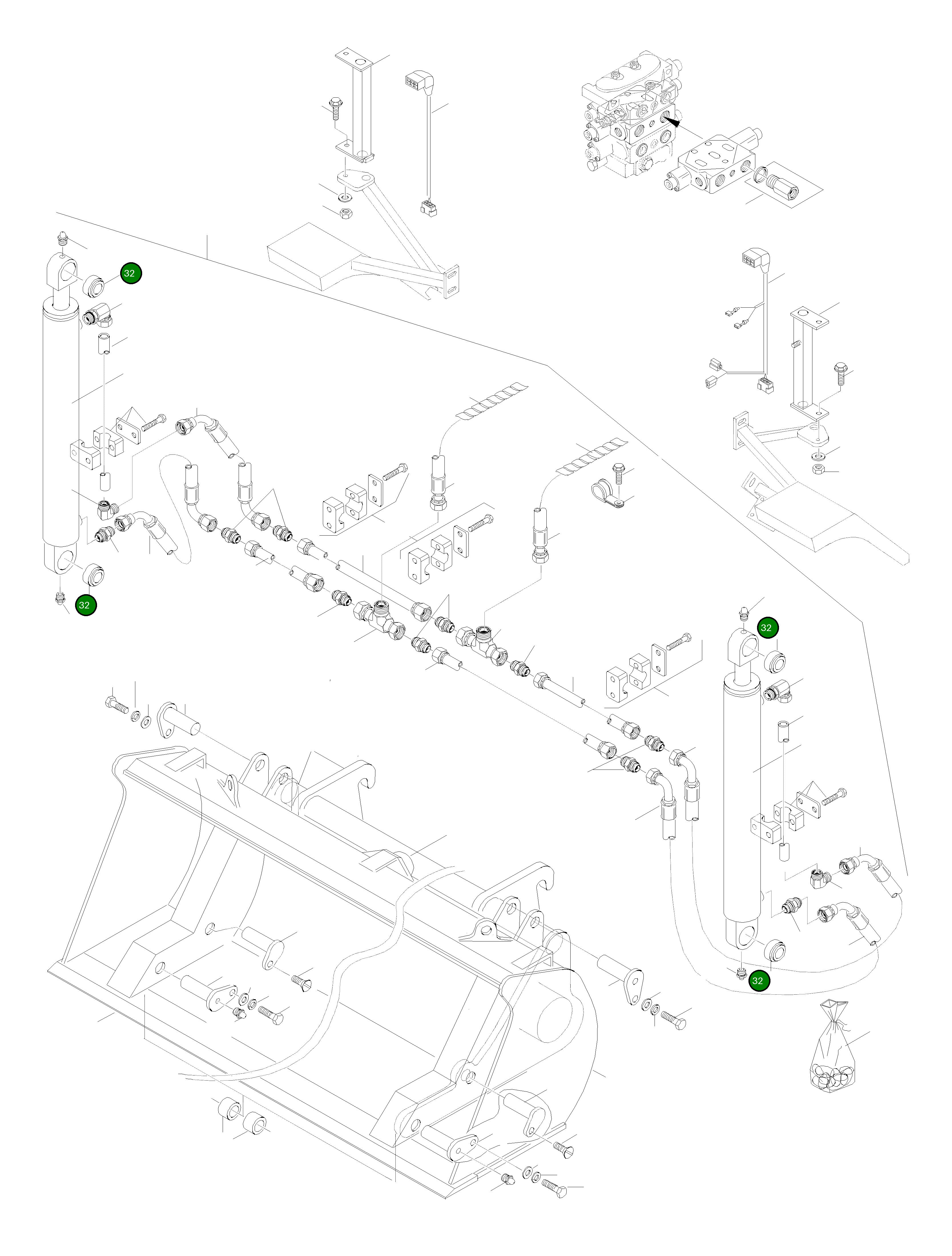 Шаровой шарнир 42U-70-H0P65 Komatsu