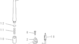Гайка REU419B-418-C Komatsu