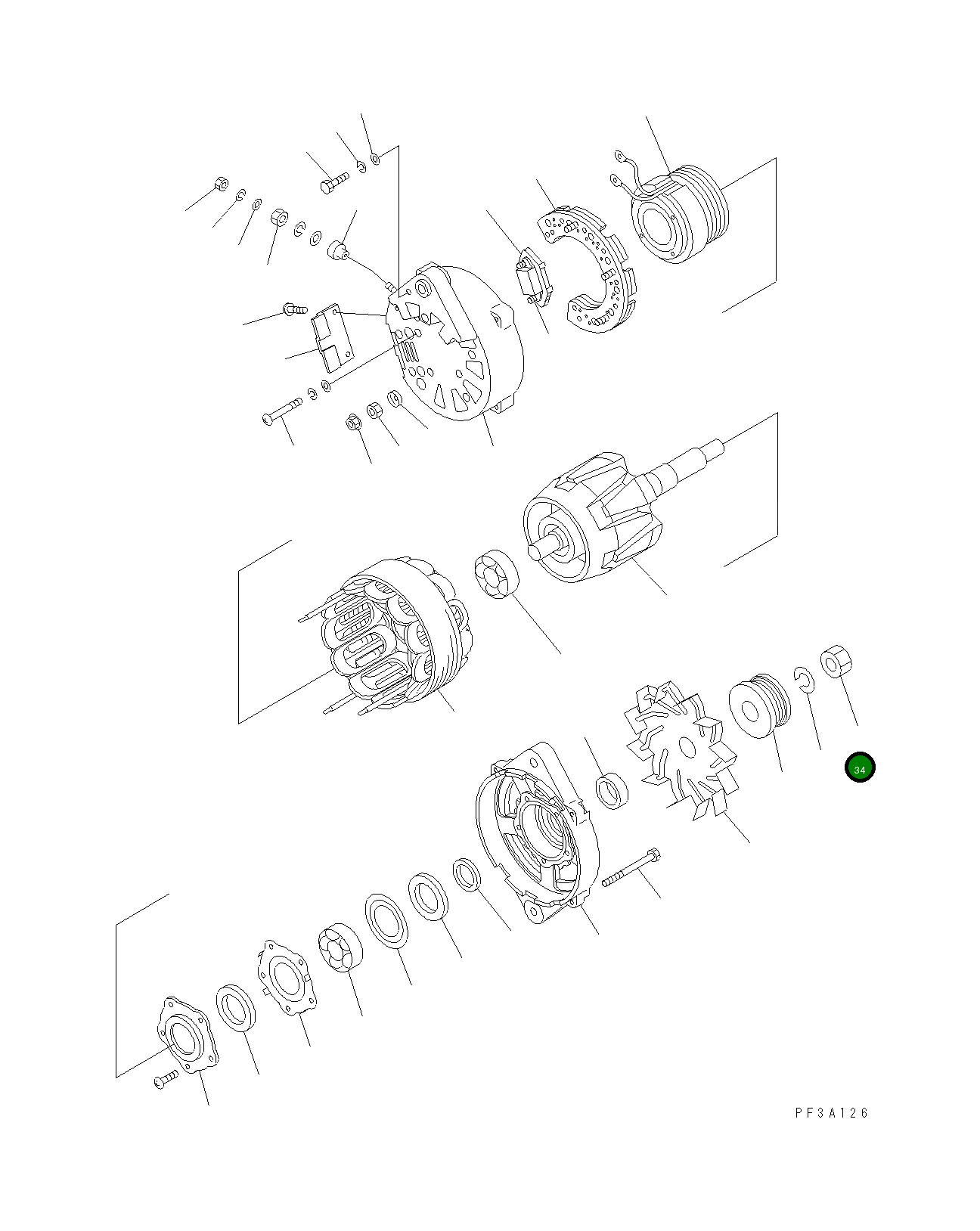 Гайка KD0-0280-220 Komatsu