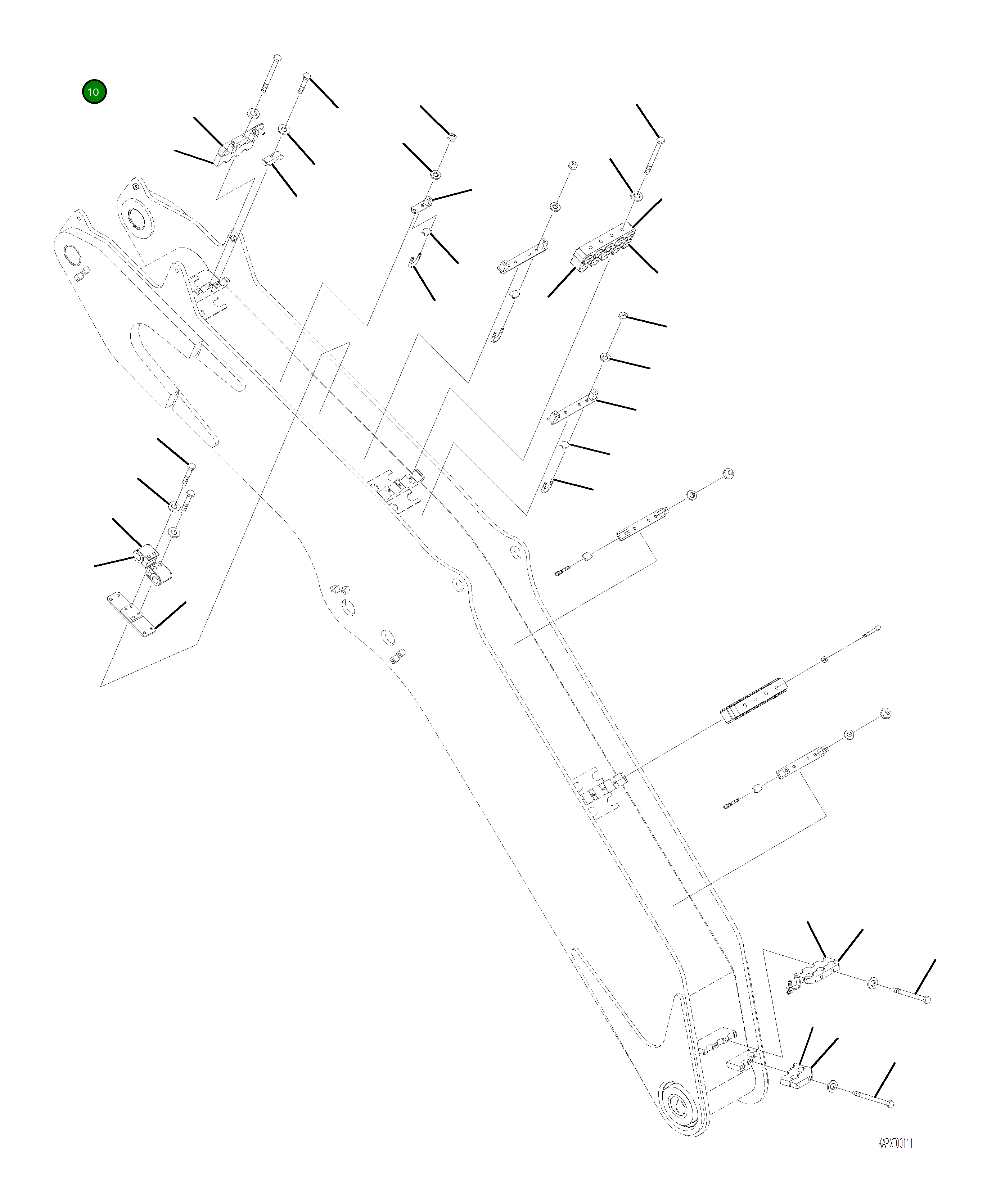 Хомут 4A1-70-21540 Komatsu